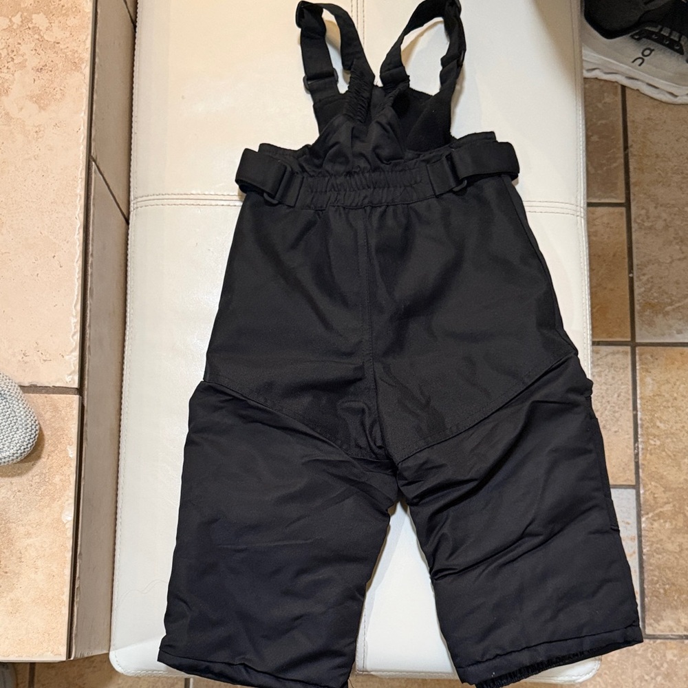 Infant Black Snow Bib size 12 mths